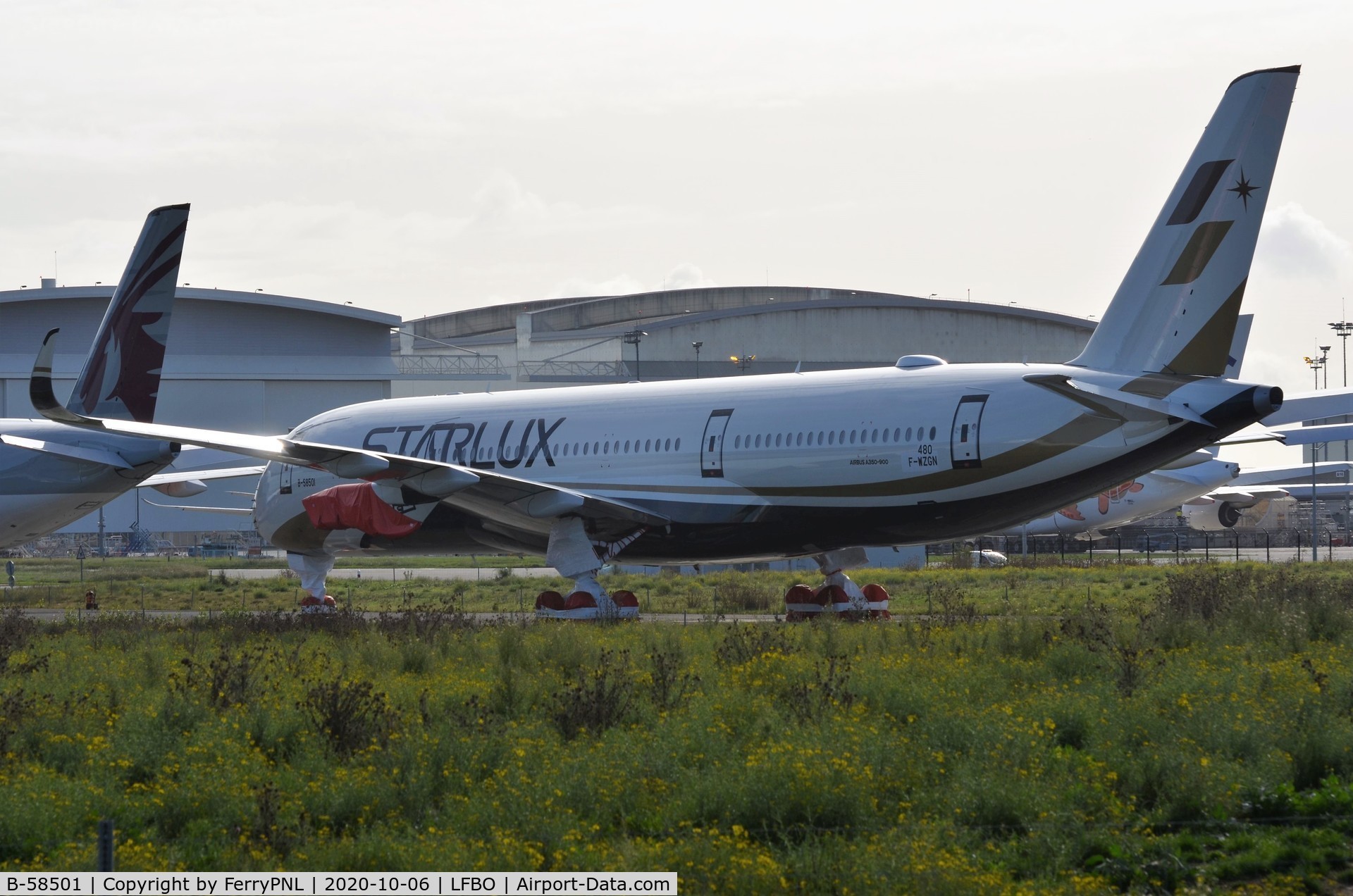 B-58501, 2021 Airbus A350-941 C/N 480, Starlux A359 awaiting completion