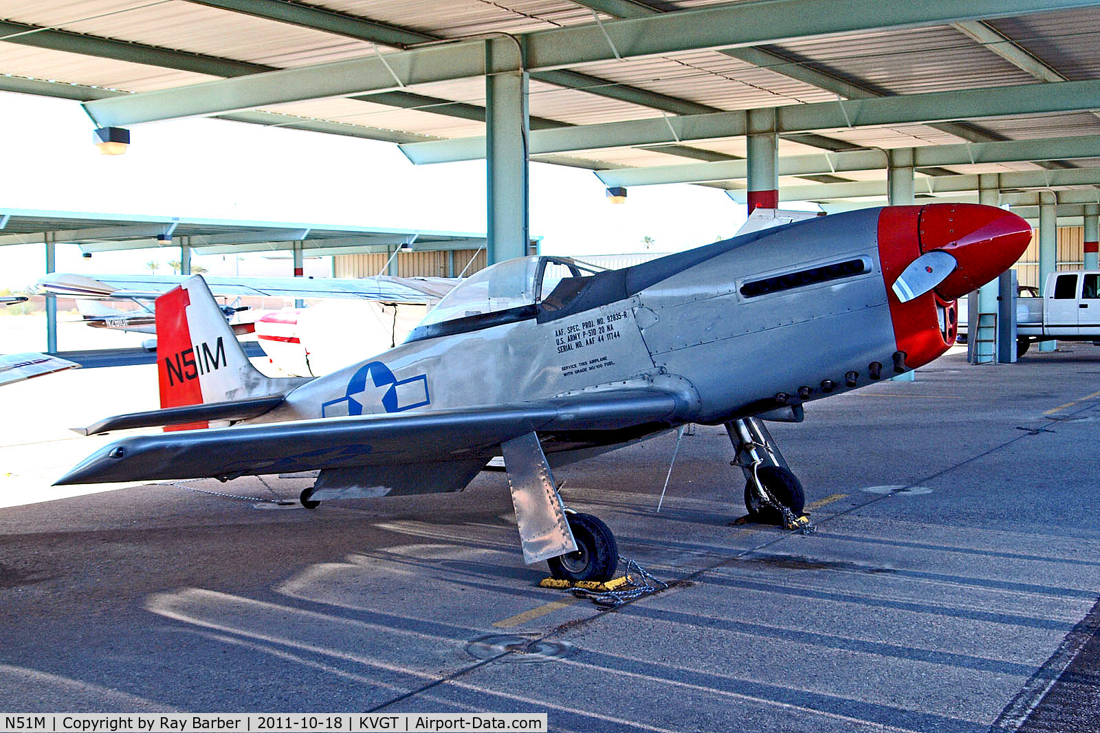 N51M, 1989 Sommerfield Wally P51D C/N 25, N51M   North American P-51D Mustang (2/3 Replica) [25] North Las Vegas~N 18/10/2011