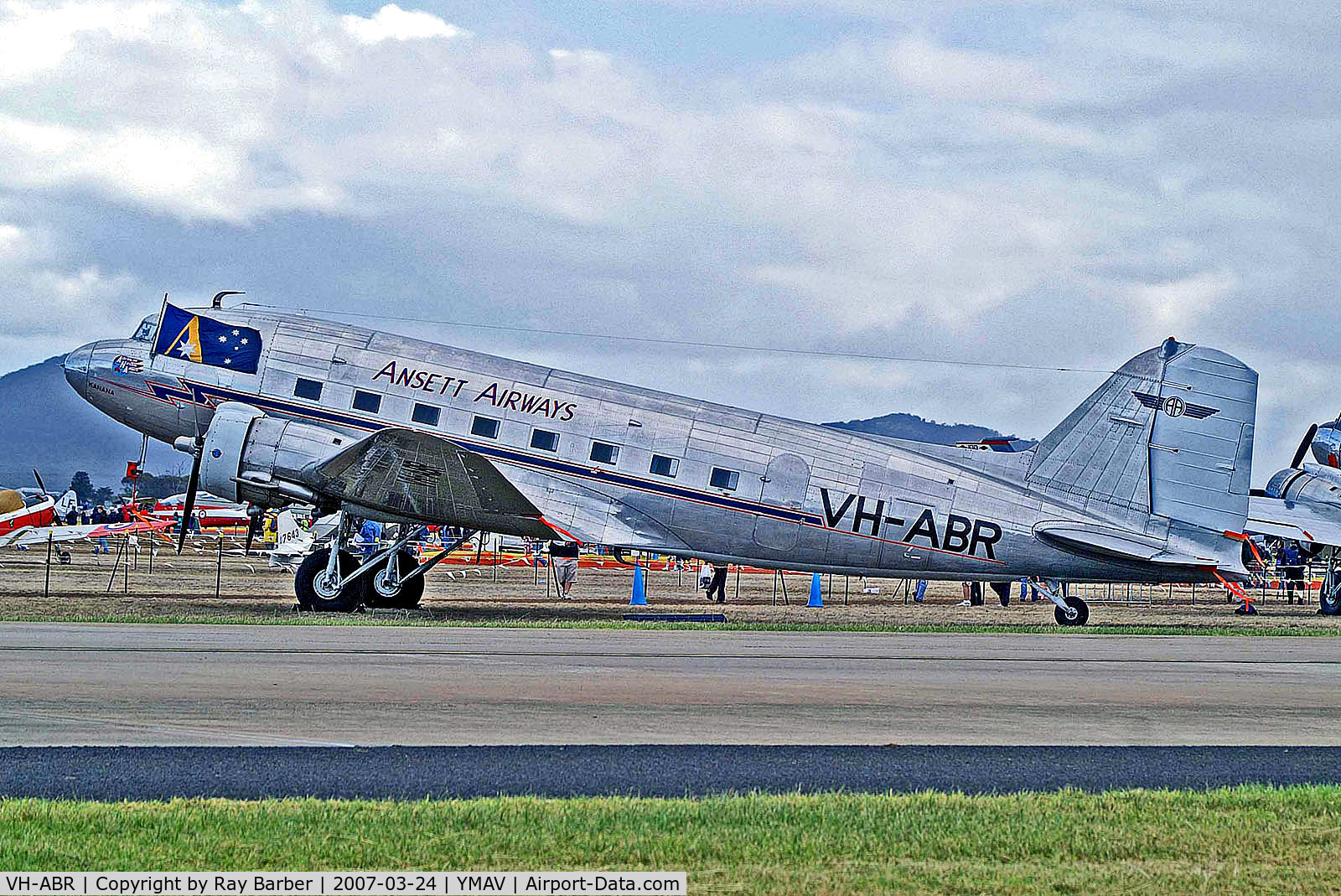 VH-ABR, 1938 Douglas DC-3-232A C/N 2029, VH-ABR   Douglas DC-3 232A [2029] (Ansett Airways / Ansett Historical Aircraft Society) Avalon~VH 24/03/2007