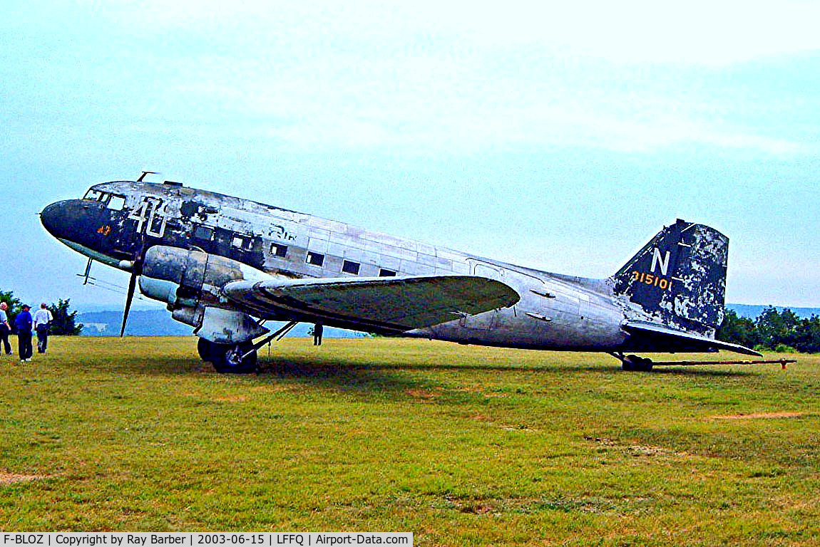 F-BLOZ, 1942 Douglas DC3C-S1C3G (C-47A-20-DK) C/N 13142, F-BLOZ   (315101) Douglas DC-3C-47A-20-DK [13142] (Jean Salis Collection) La Ferte Alais~F 15/06/2003