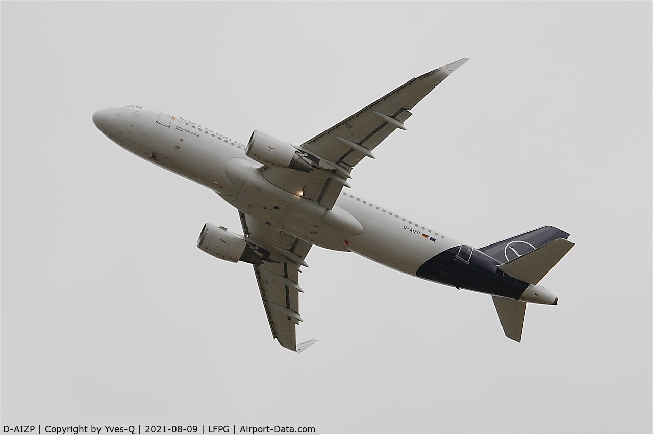 D-AIZP, 2013 Airbus A320-214 C/N 5487, Airbus A320-214, Take off rwy 06R, Roissy Charles De Gaulle Airport (LFPG-CDG)