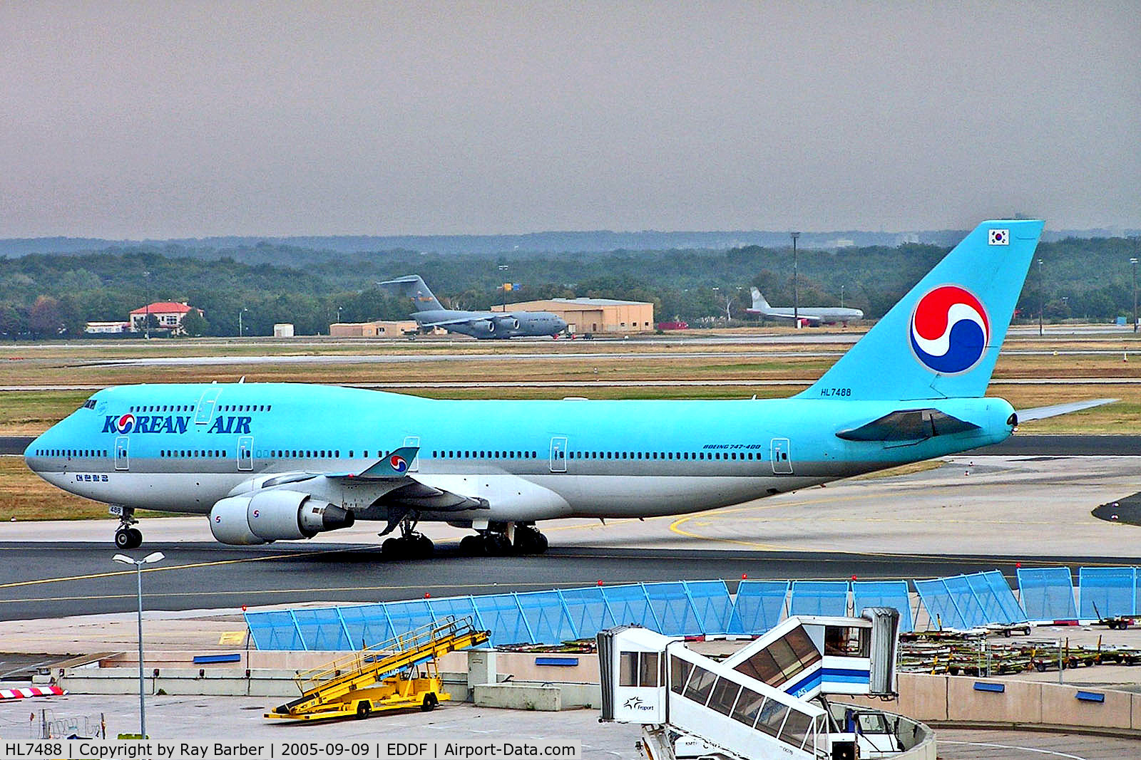 HL7488, Boeing 747-4B5 C/N 26394, HL7488  Boeing 747-4B5 [26394] (Korean Air) Frankfurt Int~D 09/09/2005