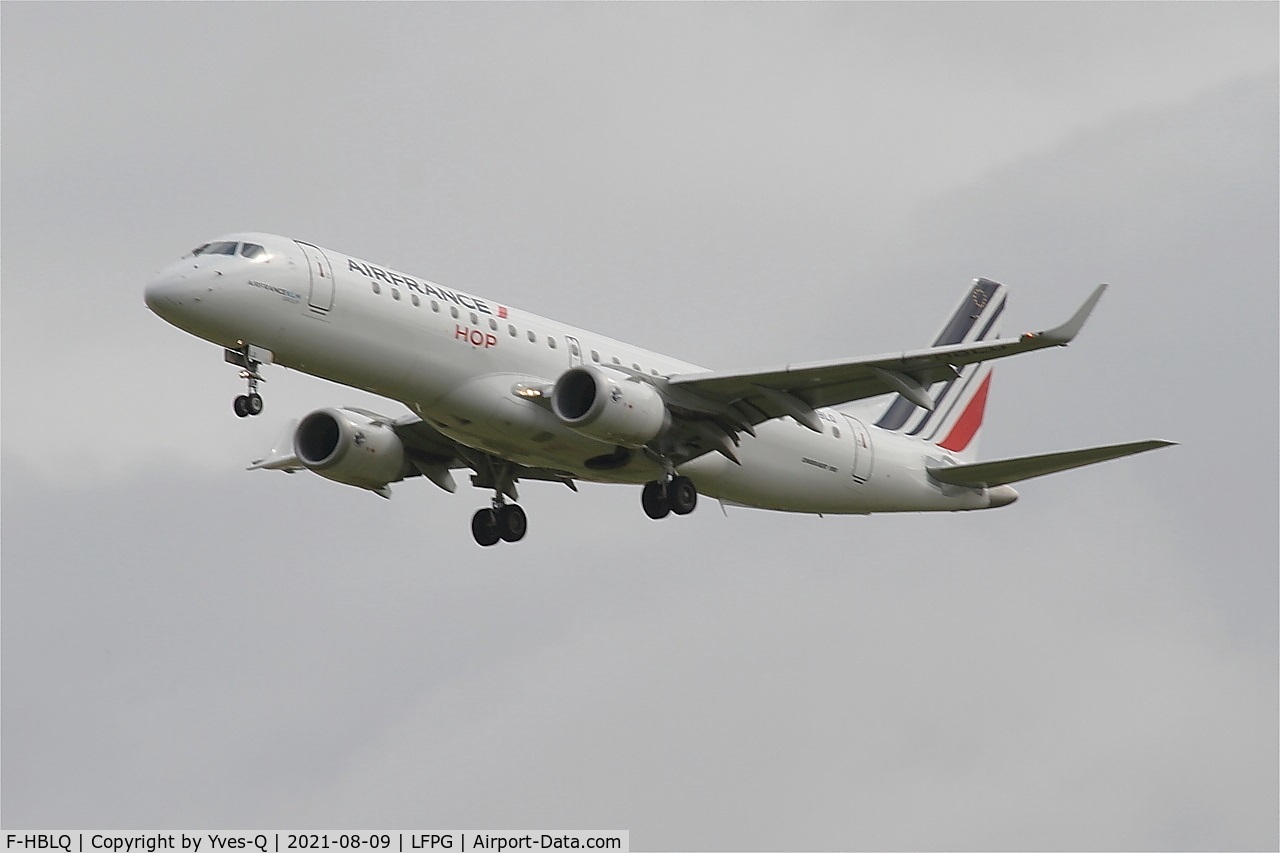 F-HBLQ, 2020 Embraer 190STD (ERJ-190-100STD) C/N 19000773, Embraer ERJ-190-100, Short approach rwy 26L, Roissy Charles De Gaulle airport (LFPG-CDG)