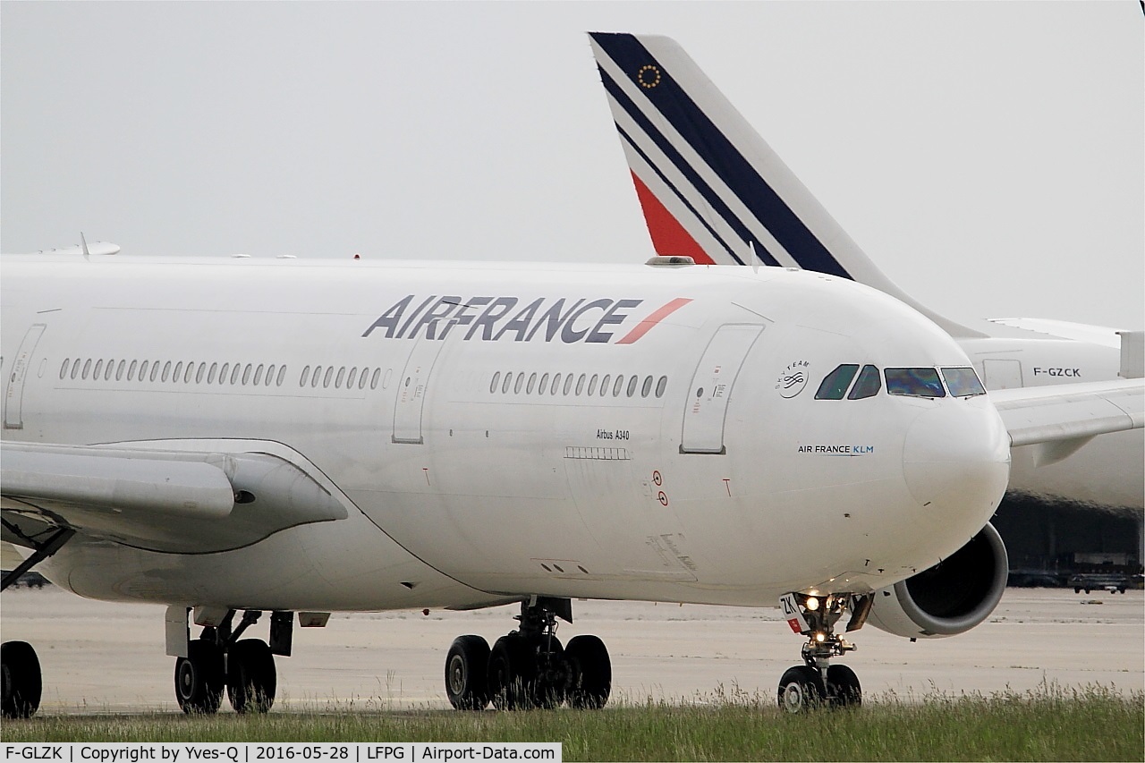 F-GLZK, 1997 Airbus A340-313X C/N 207, Airbus A340-313X, Taxiing, Roissy Charles De Gaulle Airport (LFPG-CDG)
