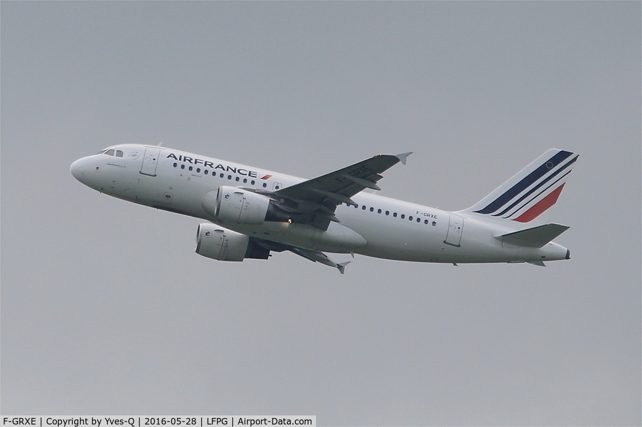 F-GRXE, 2002 Airbus A319-111 C/N 1733, Airbus A319-111, Climbing from rwy 08L, Roissy Charles De Gaulle Airport (LFPG-CDG)