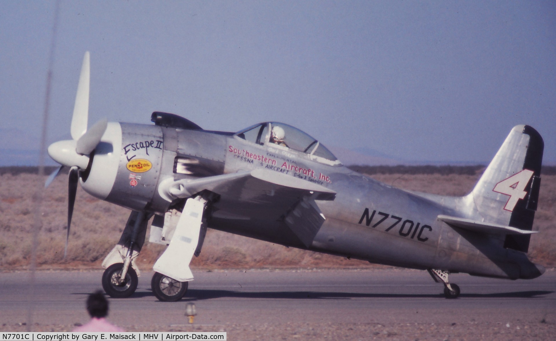 N7701C, Grumman F8F-2 (G58) Bearcat C/N D.1261, 1974 Mojave Air Races, CA