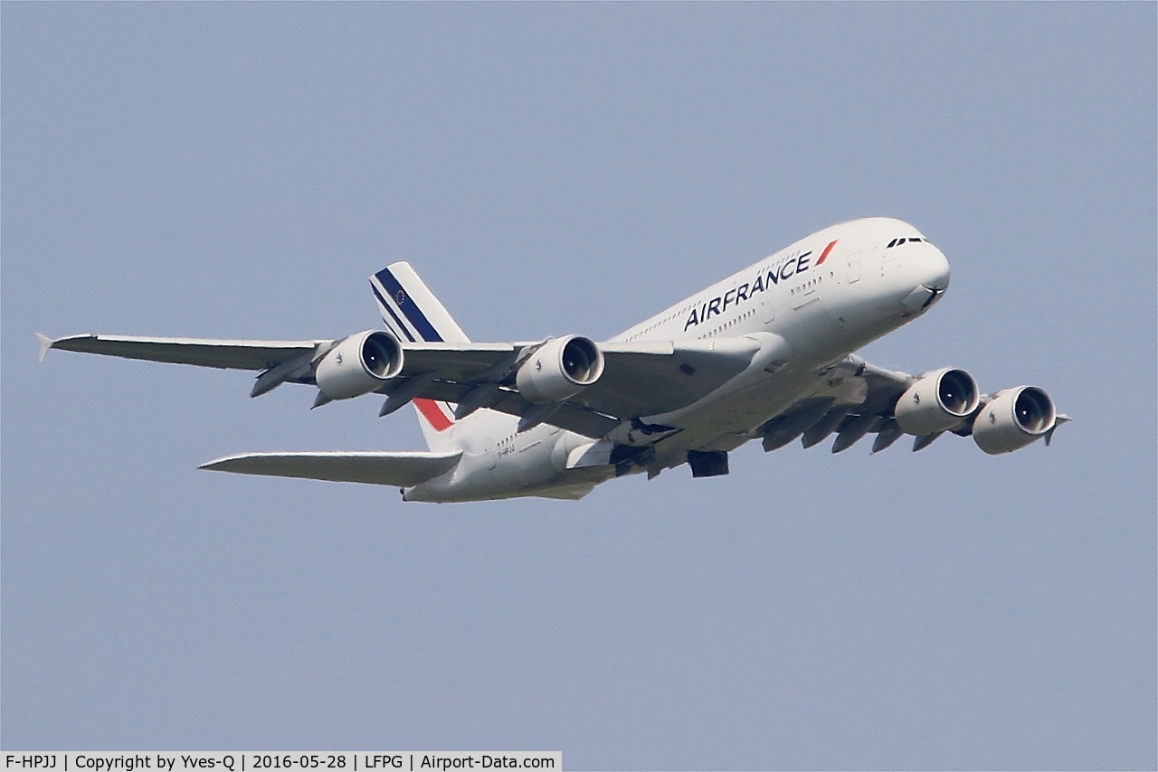 F-HPJJ, 2013 Airbus A380-861 C/N 115, Airbus A380-861, Climbing from rwy 06R, Roissy Charles De Gaulle airport (LFPG-CDG)