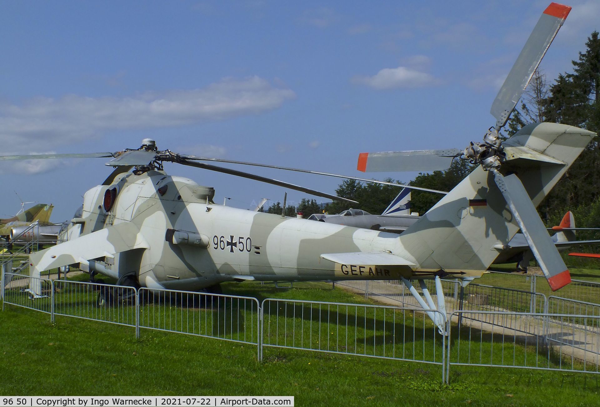 96 50, Mil Mi-24P Hind F C/N 340340, Mil Mi-24P HIND-F at the Flugausstellung P. Junior, Hermeskeil