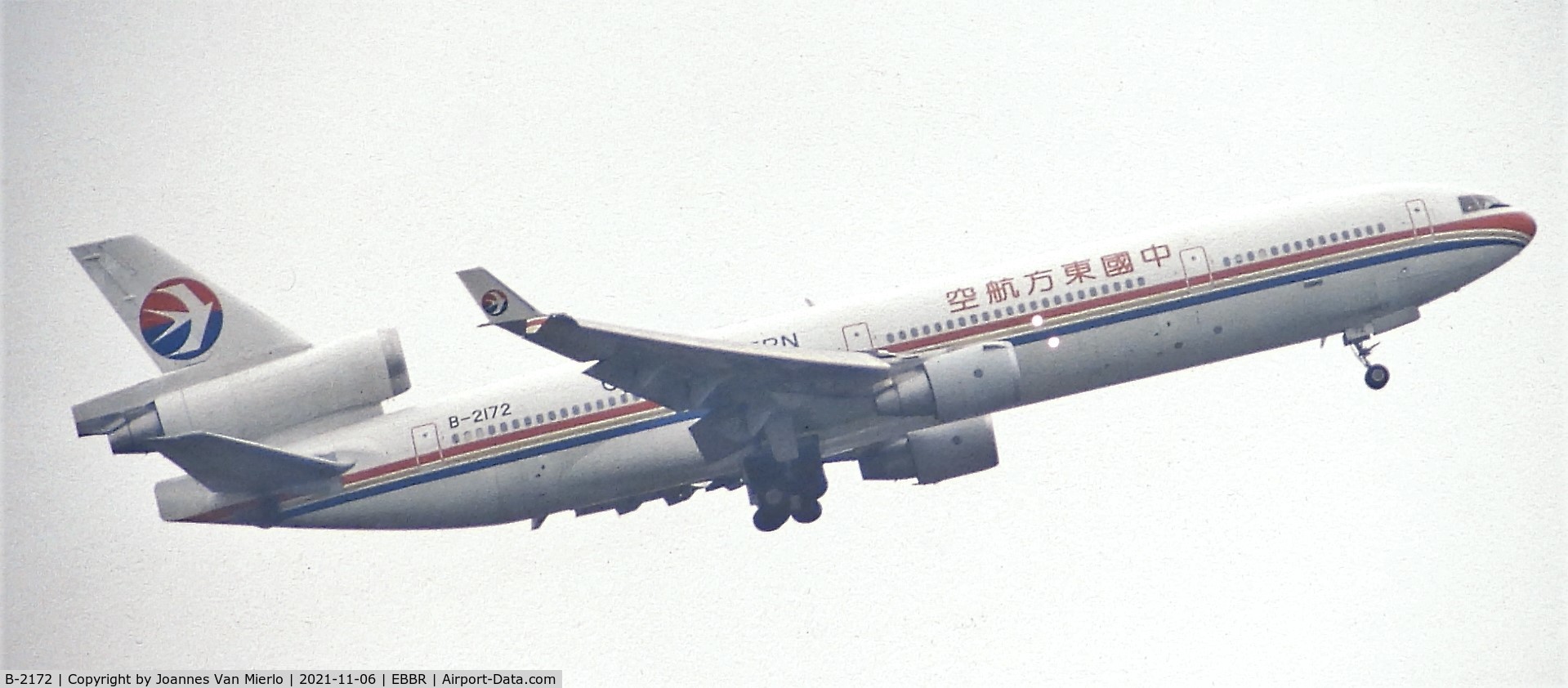 B-2172, 1992 McDonnell Douglas MD-11 C/N 48496, Slide scan