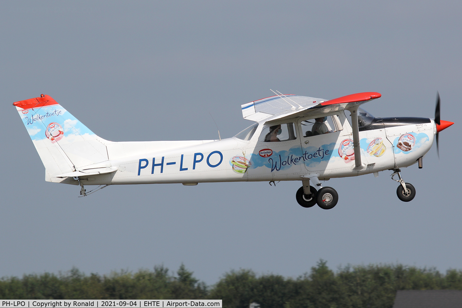 PH-LPO, Reims F172M ll Skyhawk C/N 1500, at teuge