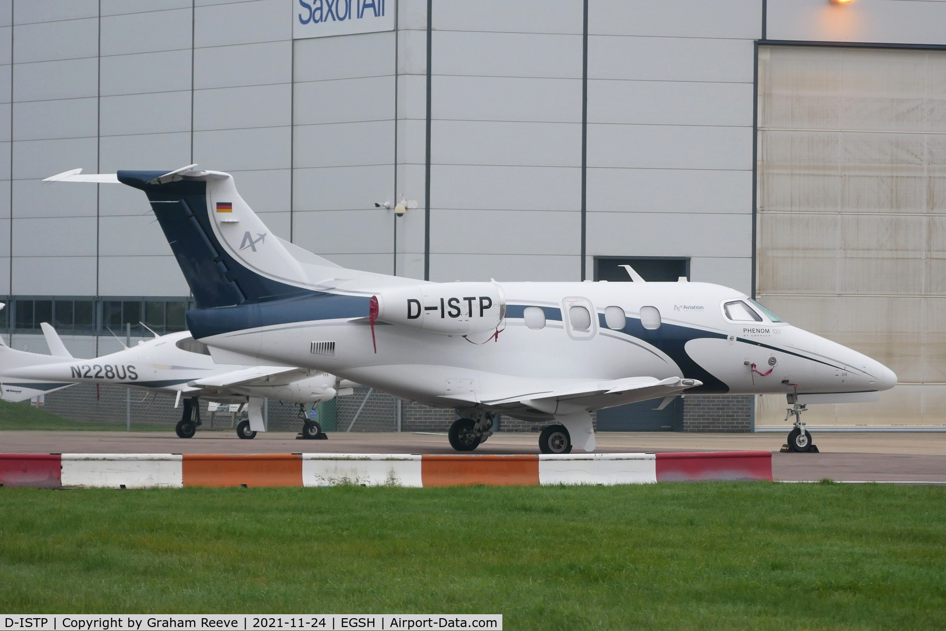 D-ISTP, 2010 Embraer EMB-500 Phenom 100 C/N 50000147, Parked at Norwich.