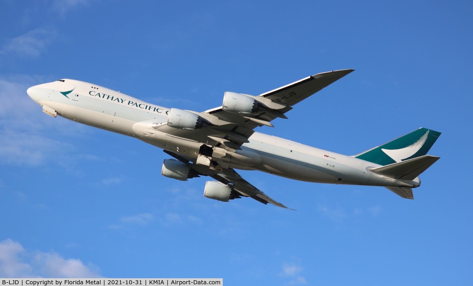 B-LJD, 2013 Boeing 747-867F/SCD C/N 39241, Cathay Pacific