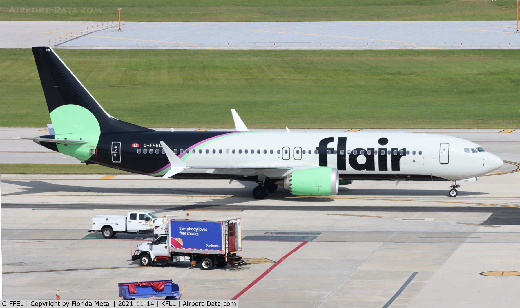 C-FFEL, 2021 Boeing 737-8 MAX C/N 64942, Flair Airlines