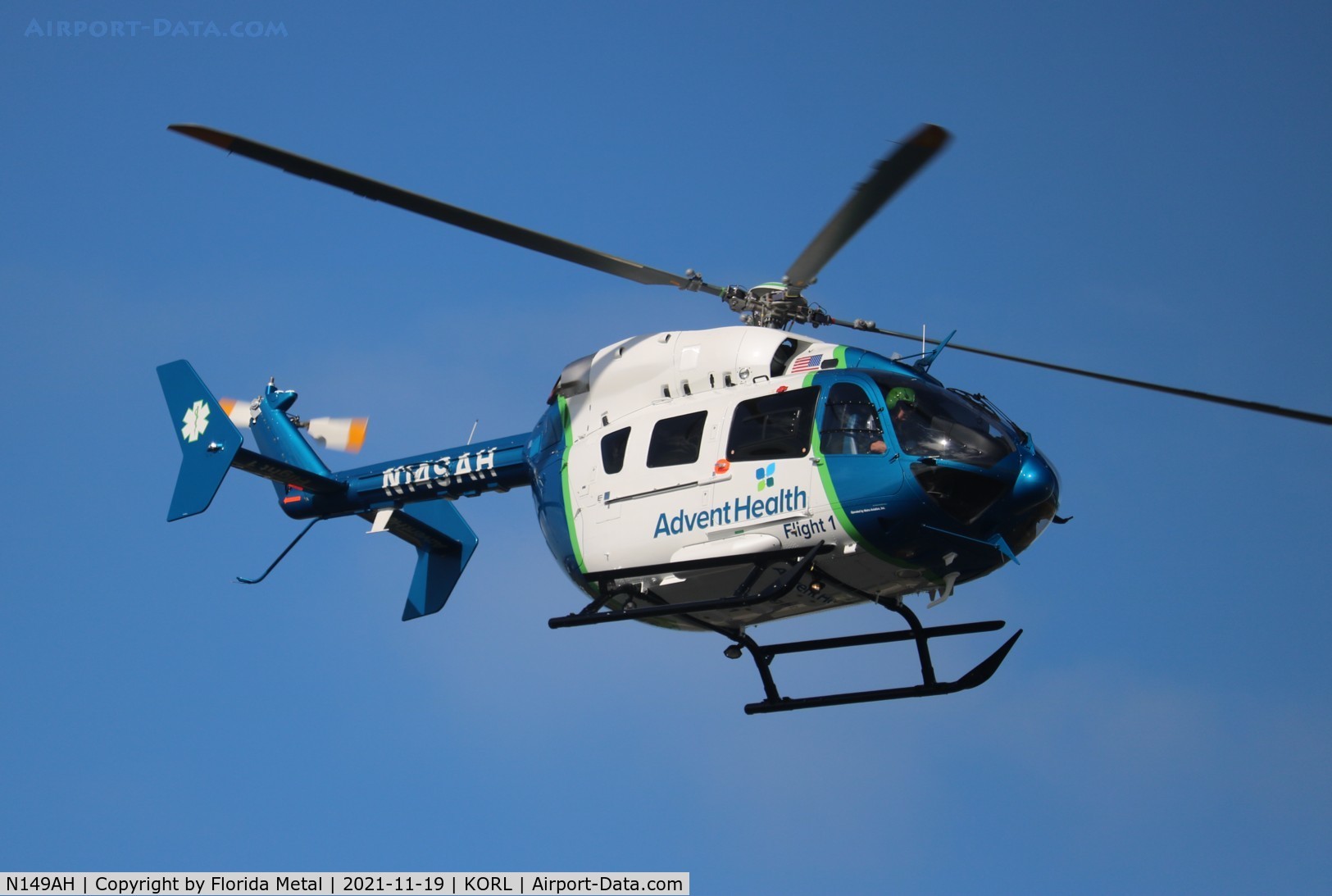N149AH, 2021 Airbus Helicopters H-145 (BK-117D-2) C/N 9868, Advent Health