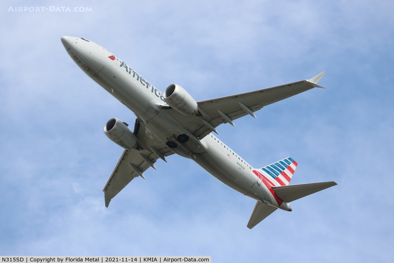 N315SD, 2020 Boeing 737 MAX 8 C/N 44470, American 737 MAX 8