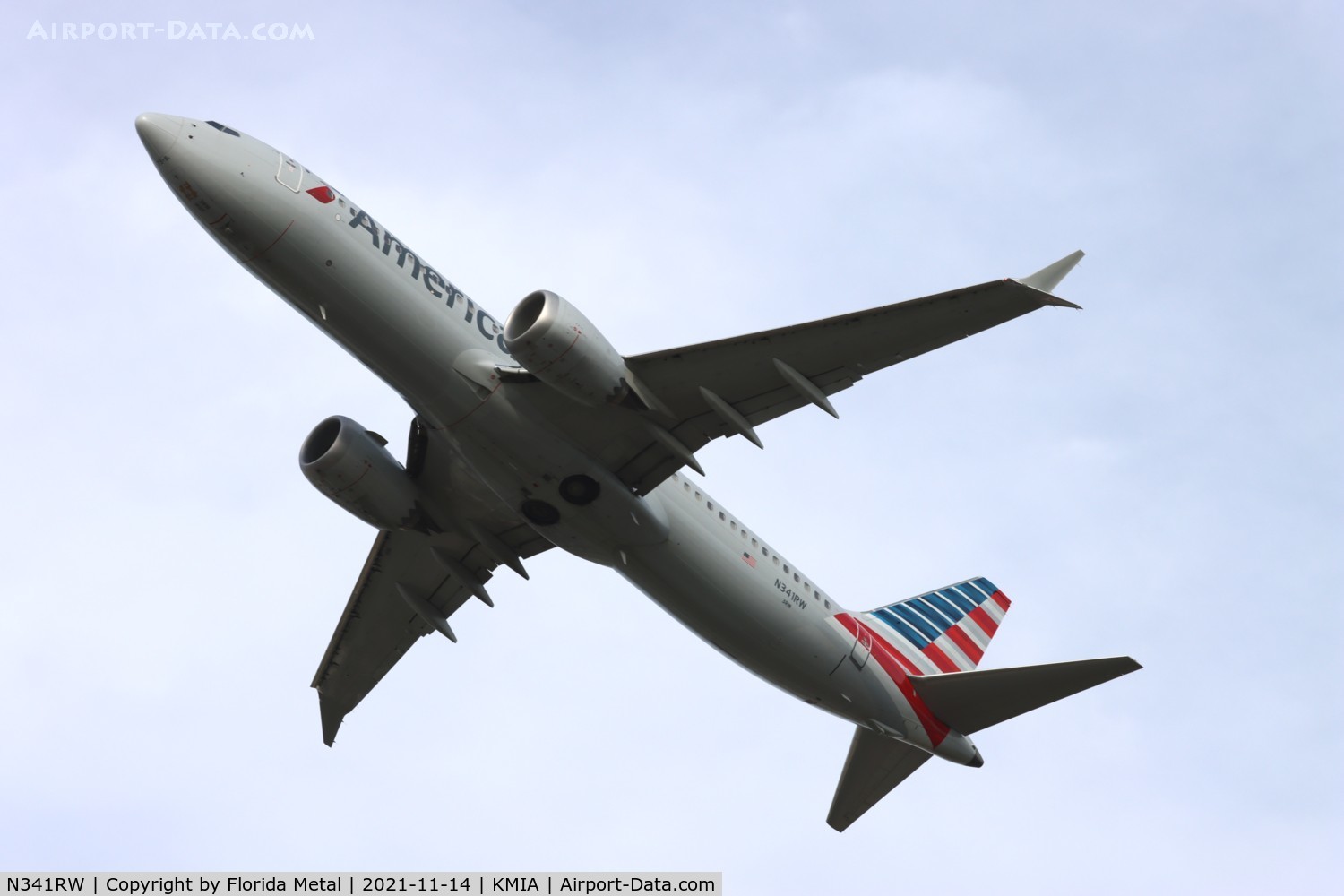 N341RW, 2018 Boeing 737 MAX 8 C/N 44464, American 737 MAX 8
