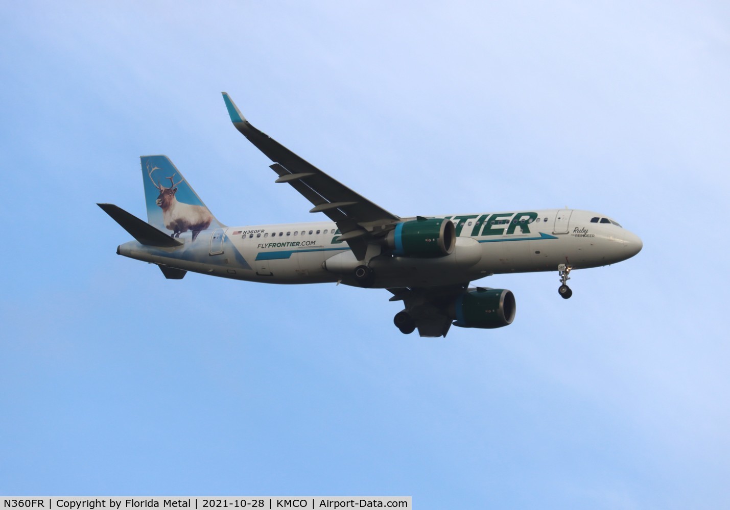 N360FR, 2019 Airbus A320-251N C/N 9180, Ruby the Reindeer