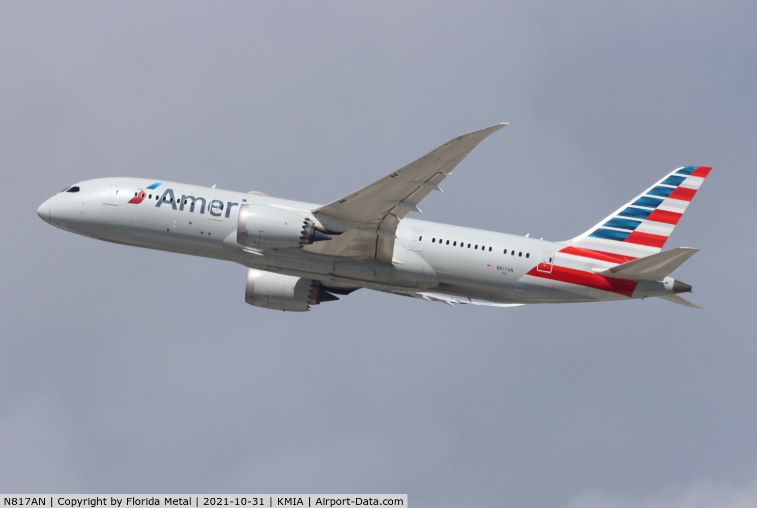 N817AN, 2016 Boeing 787-8 Dreamliner Dreamliner C/N 40635, American