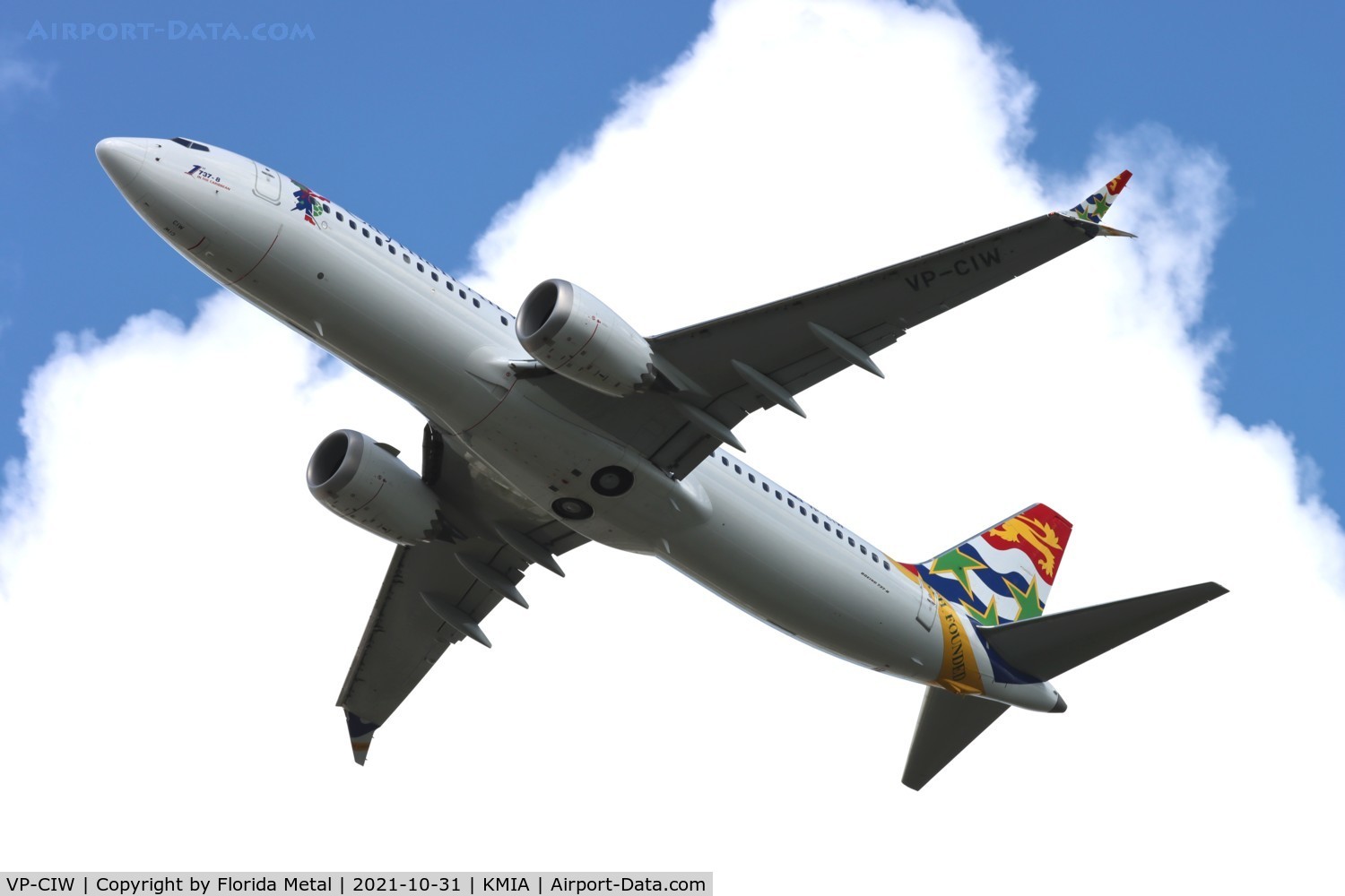 VP-CIW, 2018 Boeing 737-8 MAX C/N 68309, Cayman