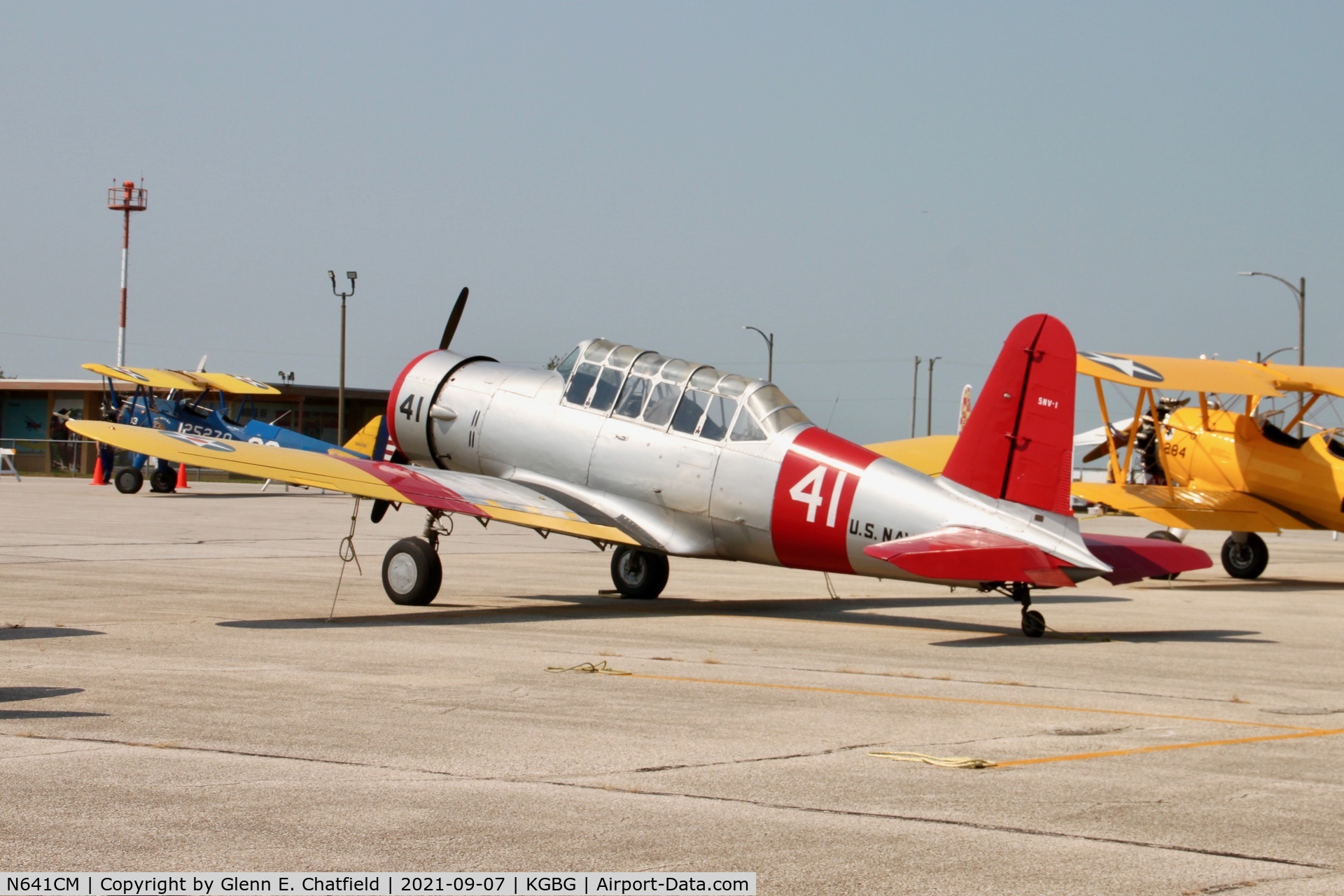 N641CM, 1941 Consolidated Vultee BT-13 C/N 1479, At the Stearman Fly In