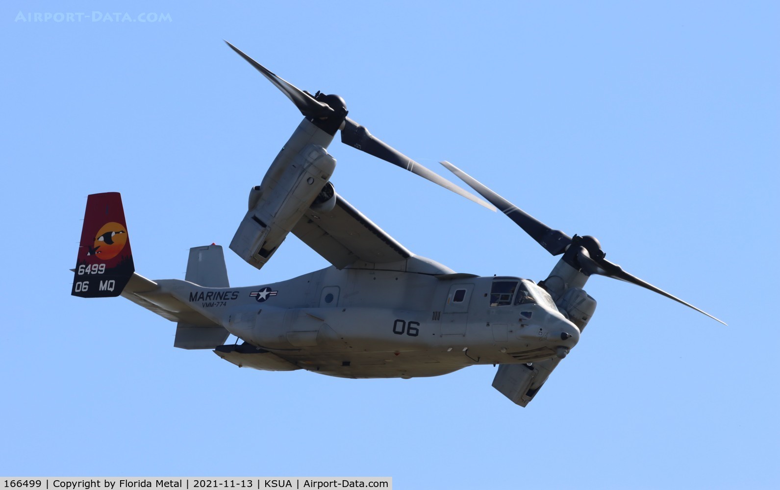 166499, Bell/Boeing MV-22B Osprey C/N D0078, Stuart 2021