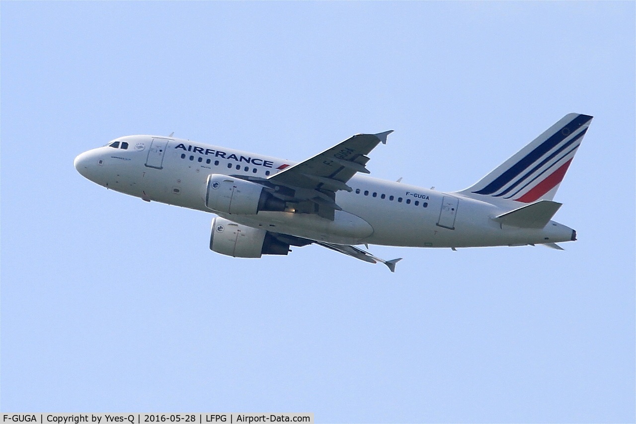 F-GUGA, 2002 Airbus A318-111 C/N 2035, Airbus A318-111, Climbing from rwy 08L, Roissy Charles De Gaulle airport (LFPG-CDG)