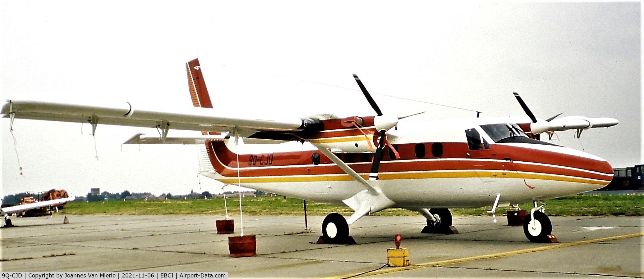 9Q-CJD, 1982 De Havilland Canada DHC-6-300 Twin Otter C/N 797, Slide scan