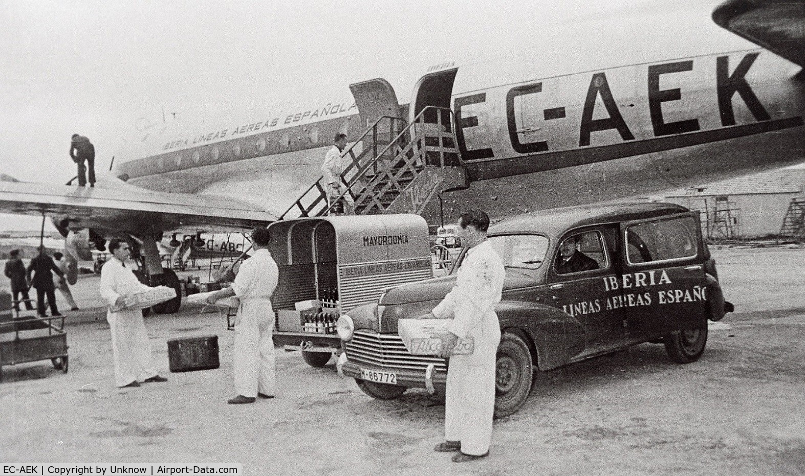 EC-AEK, 1946 Douglas DC-4-1009 Skymaster C/N 42923, Iberia lineas aereas Espagnolas