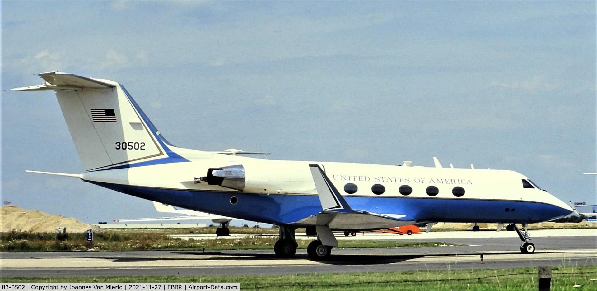 83-0502, 1983 Grumman C-20A Gulfstream III C/N 389, Slide scan