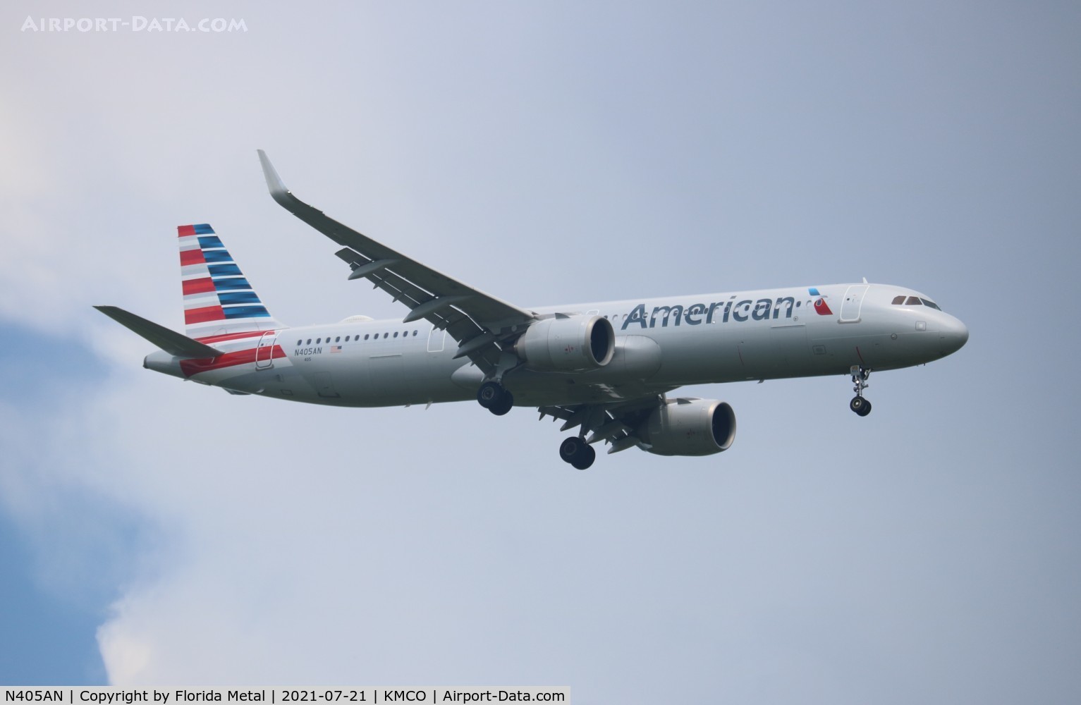 N405AN, 2019 Airbus A321-253NX C/N 8800, American