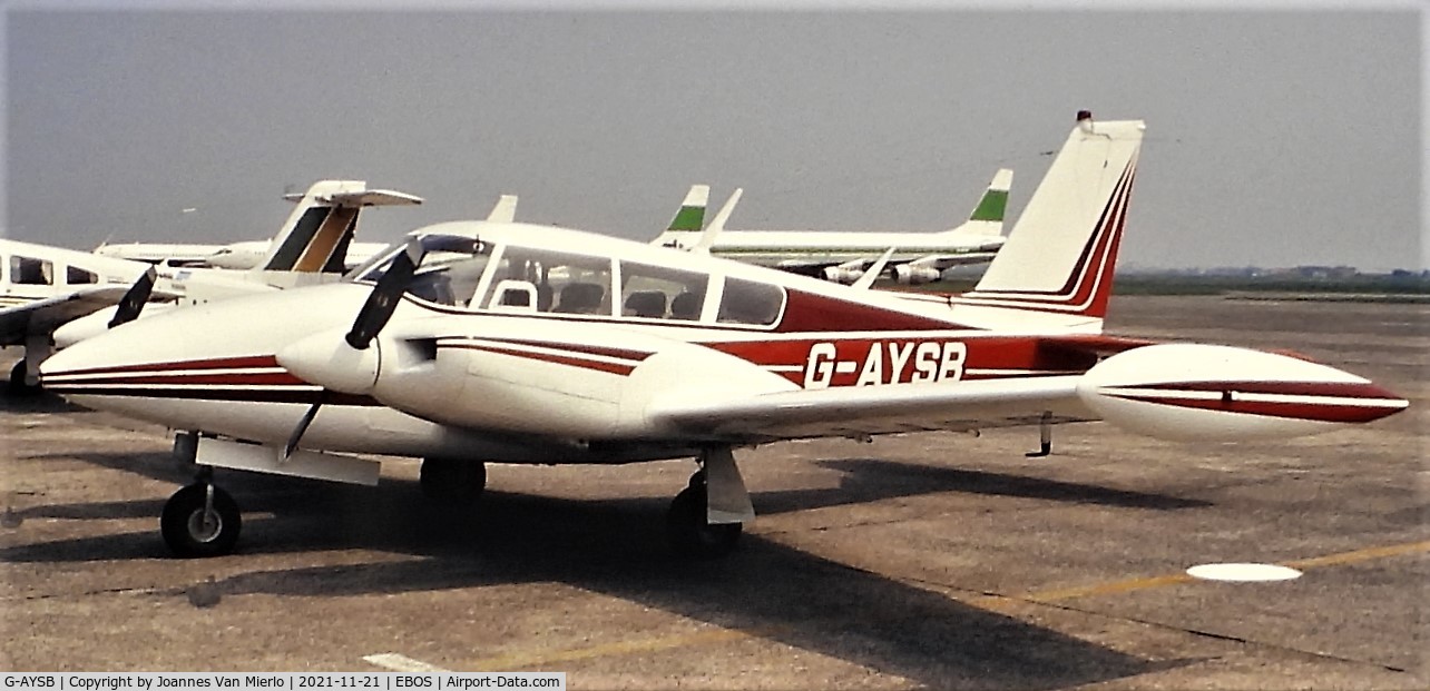 G-AYSB, 1969 Piper PA-30-160 B Twin Comanche C/N 30-1916, Slide scan