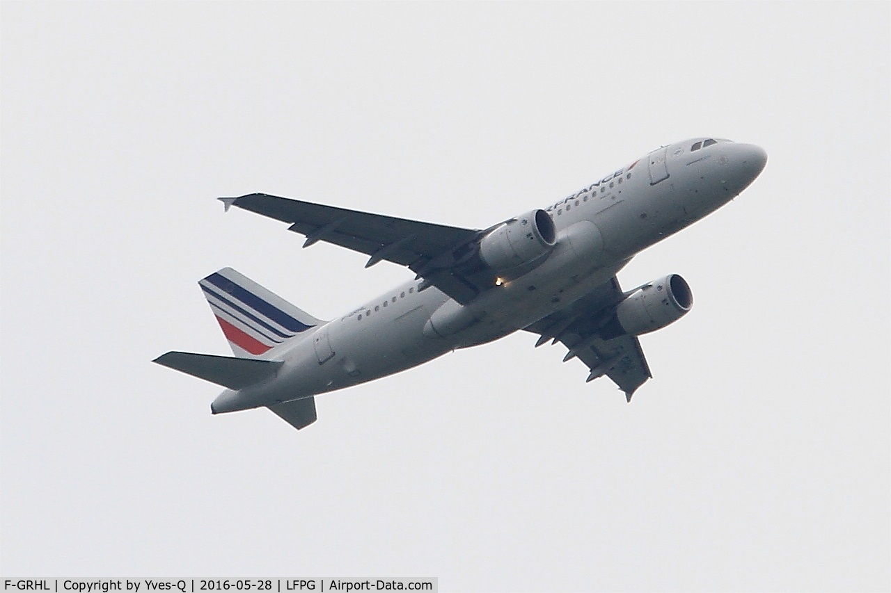 F-GRHL, 2000 Airbus A319-111 C/N 1201, Airbus A319-111, Climbing from rwy 06R, Roissy Charles De Gaulle airport (LFPG-CDG)