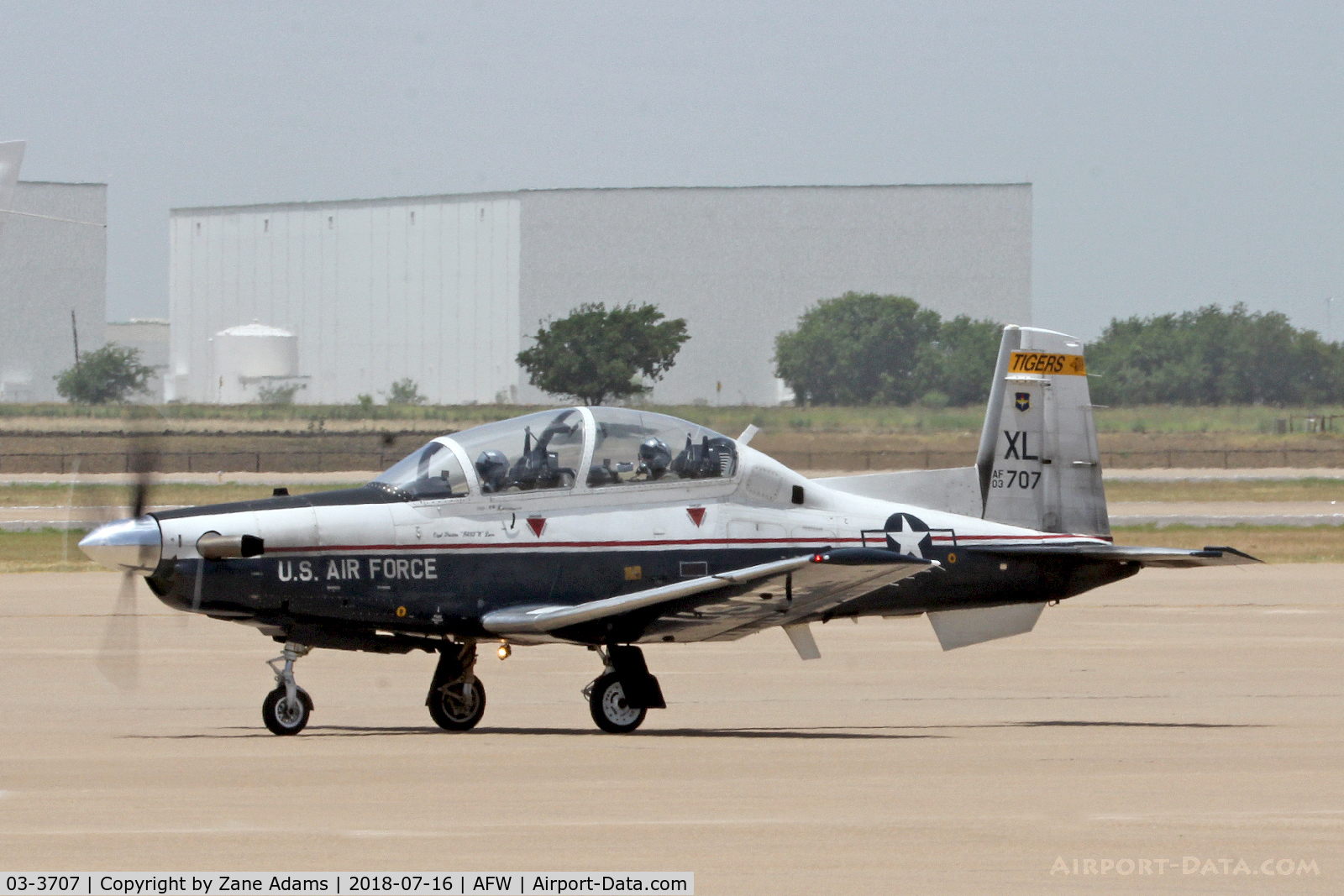 03-3707, 2003 Raytheon T-6A Texan II C/N PT-255, At Alliance Airport Fort Worth, TX