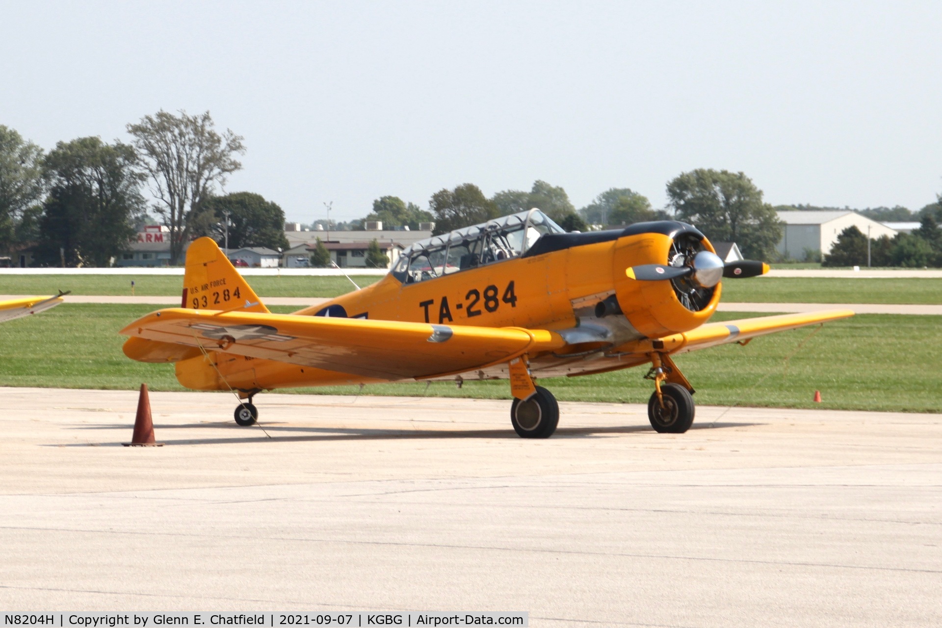 N8204H, 1951 North American T-6G Texan C/N 168-388, At the Stearman Fly In