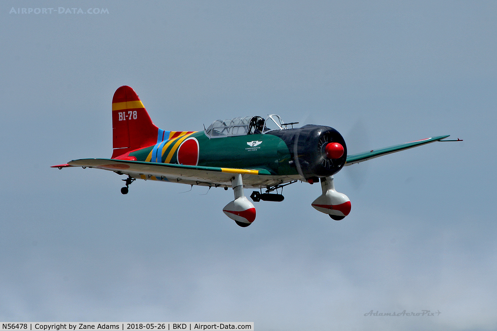 N56478, 1941 Consolidated Vultee BT-13A C/N 7356, At the 2018 Breckenridge Airshow