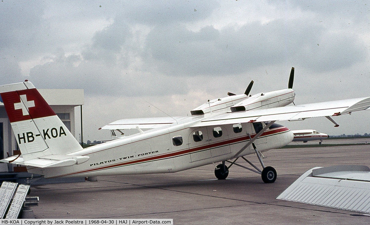 HB-KOA, 1967 Pilatus PC-8D Twin Porter C/N 1001, On ILA Hannover 1968
