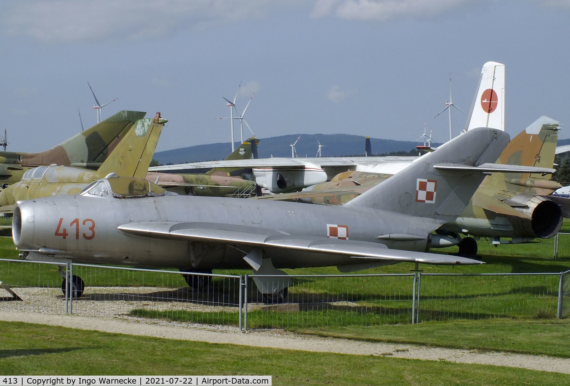 413, Mikoyan-Gurevich MiG-17F (Lim-5) C/N 1C0413, PZL-Mielec Lim-5 (MiG-17F) FRESCO-C at the Flugausstellung P. Junior, Hermeskeil