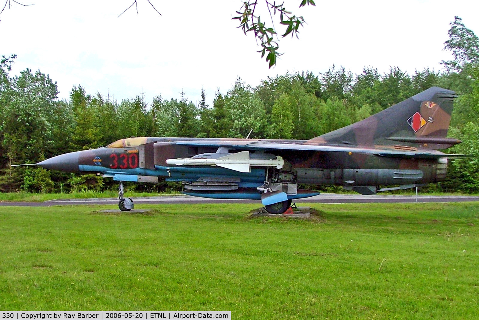 330, Mikoyan-Gurevich MiG-23ML Flogger C/N [0390324619], 330   (20+11) Mikoyan-Gurevich MiG-23ML Flogger [0390324619] (Ex East German Air Force) Rostock-Laage~D 20/05/2006