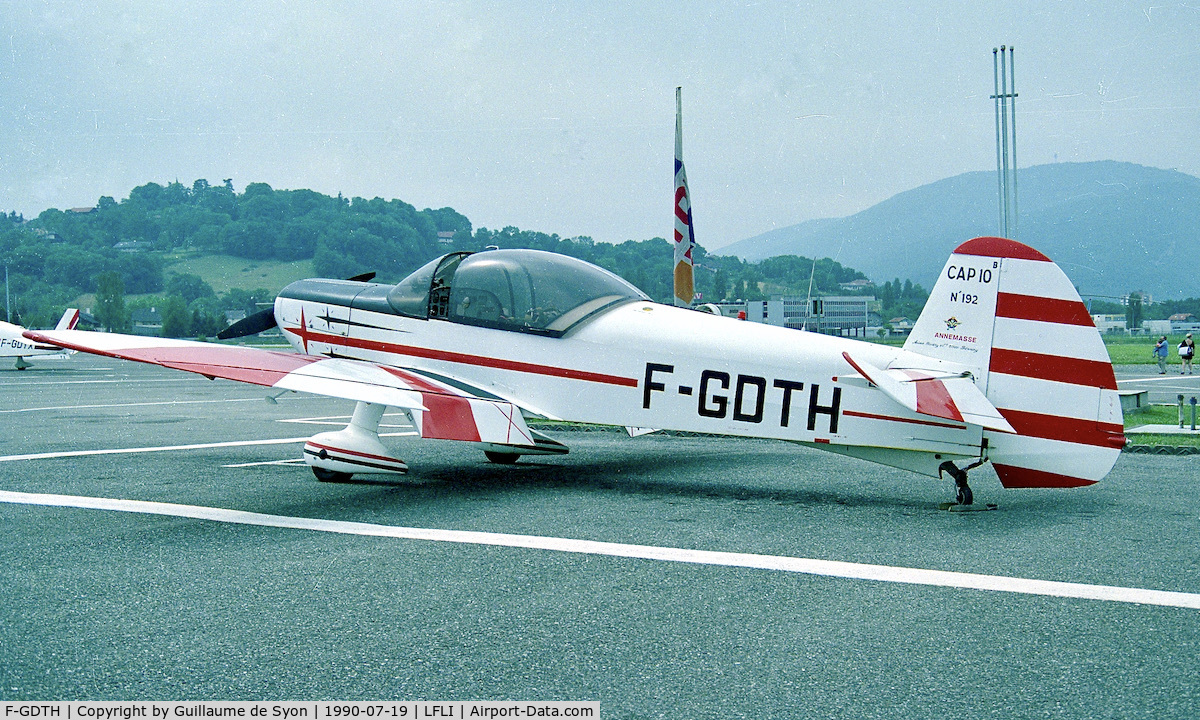 F-GDTH, 1984 Mudry CAP-10B C/N 192, At the Annemasse airport