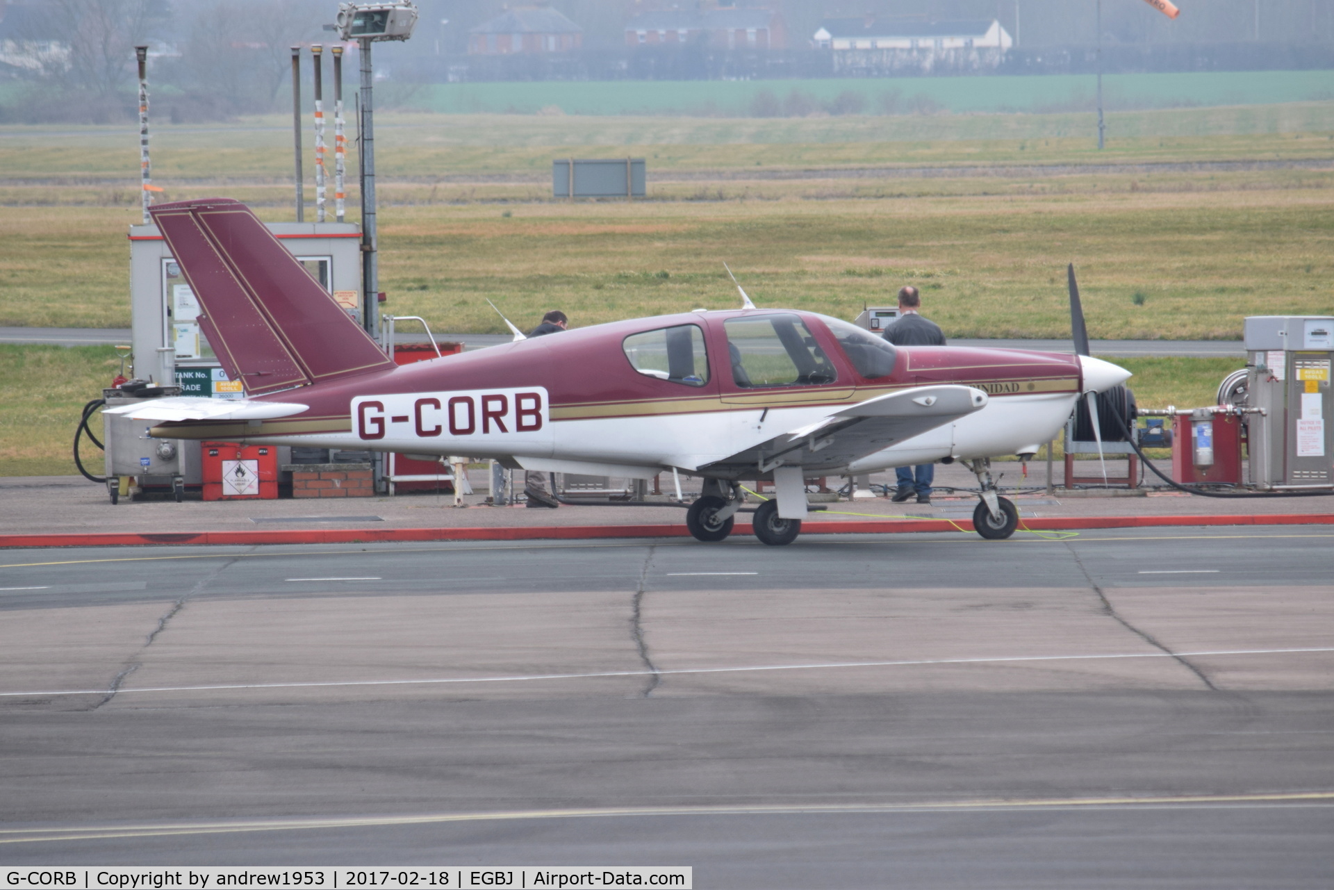 G-CORB, 1990 Socata TB-20 Trinidad C/N 1178, G-CORB at Gloucestershire Airport.