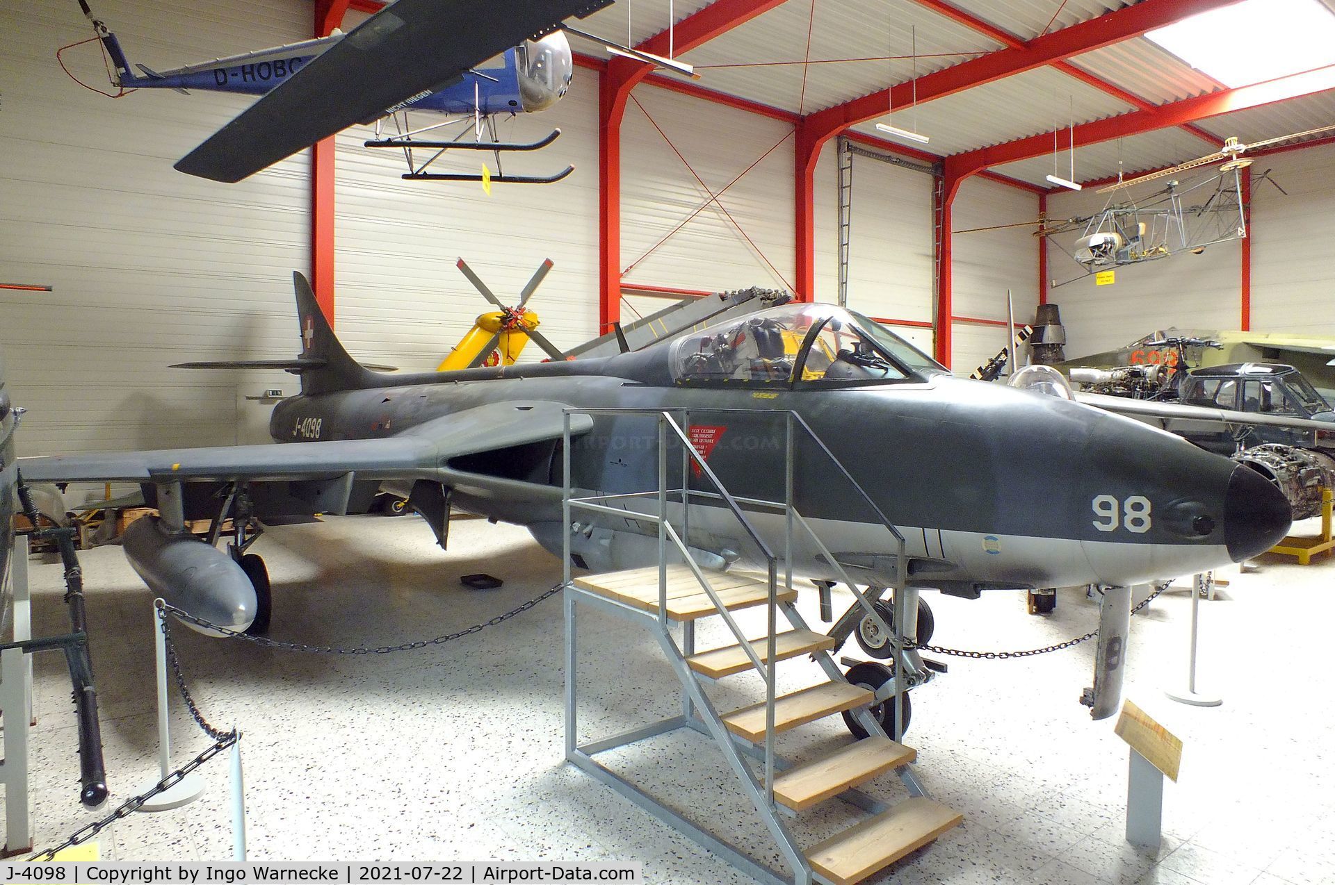 J-4098, Hawker Hunter F.58 C/N 41H-497465, Hawker Hunter F58 at the Flugausstellung P. Junior, Hermeskeil