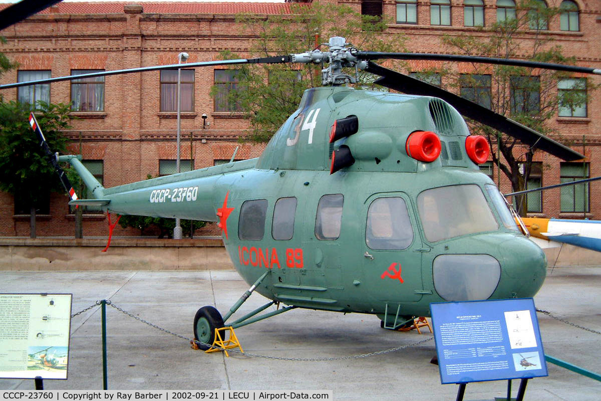 CCCP-23760, 1954 PZL-Swidnik Mi-2 C/N Not found CCCP-23760, CCCP-23760   Mil Mi-2 Hoplite [544140055] (Museo del Aire) Madrid-Cuatro Vientos~EC 21/09/2002
