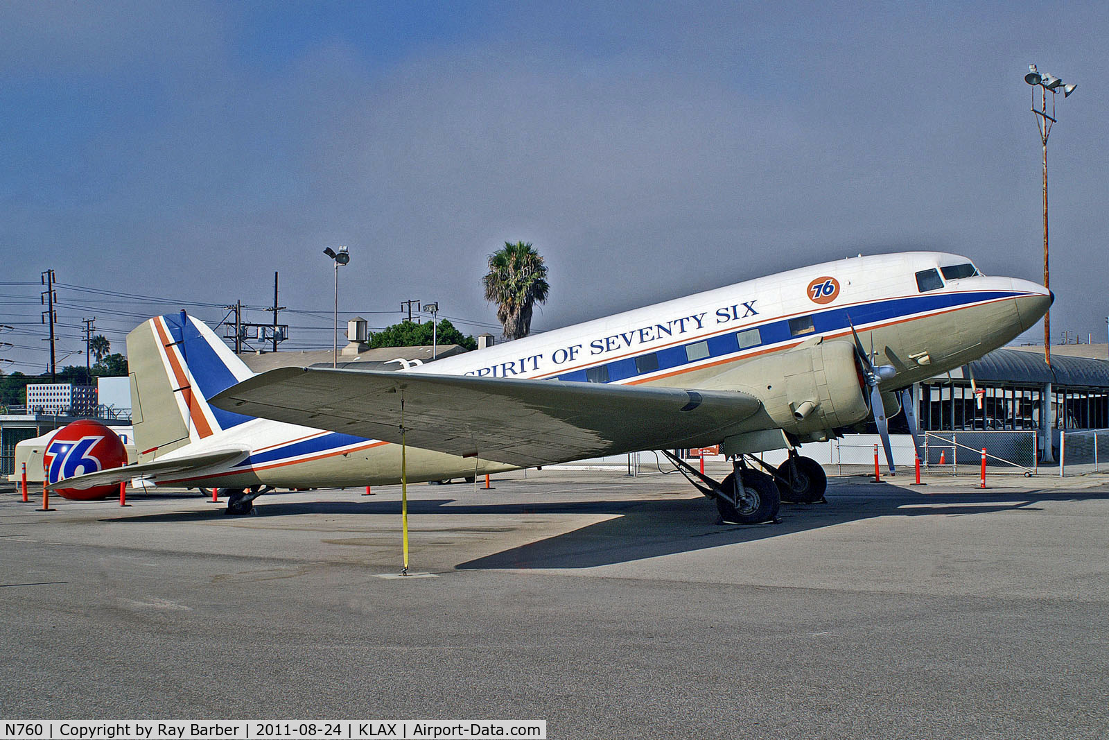 N760, 1941 Douglas DC-3 C/N 3269, N760   Douglas DC-3-362 [3269] (Ex Union Oil Corp / Flight Path Museum)Los Angeles-Int'l~N 24/08/2011