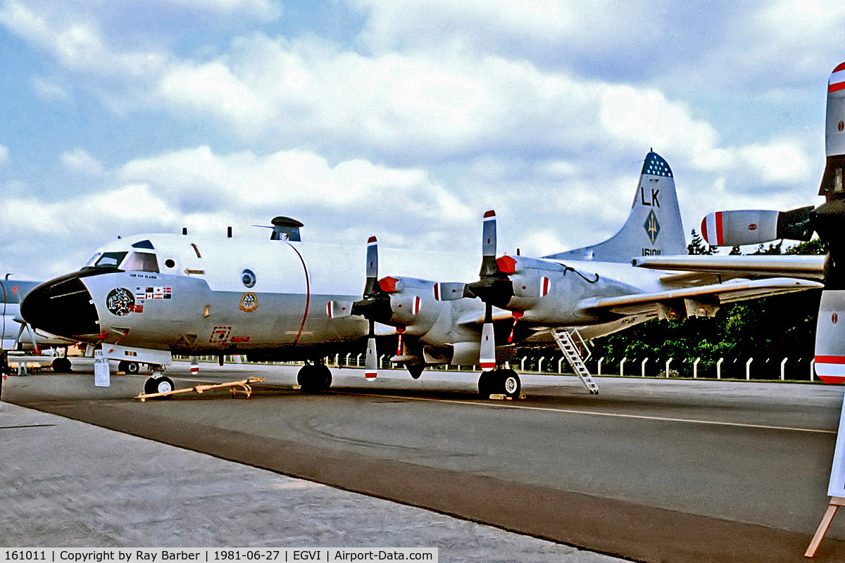161011, 1979 Lockheed P-3C Orion C/N 285A-5693, 161011   Lockheed P-3C Orion [5695] (United States Navy) RAF Greenham Common~G 27/06/1981