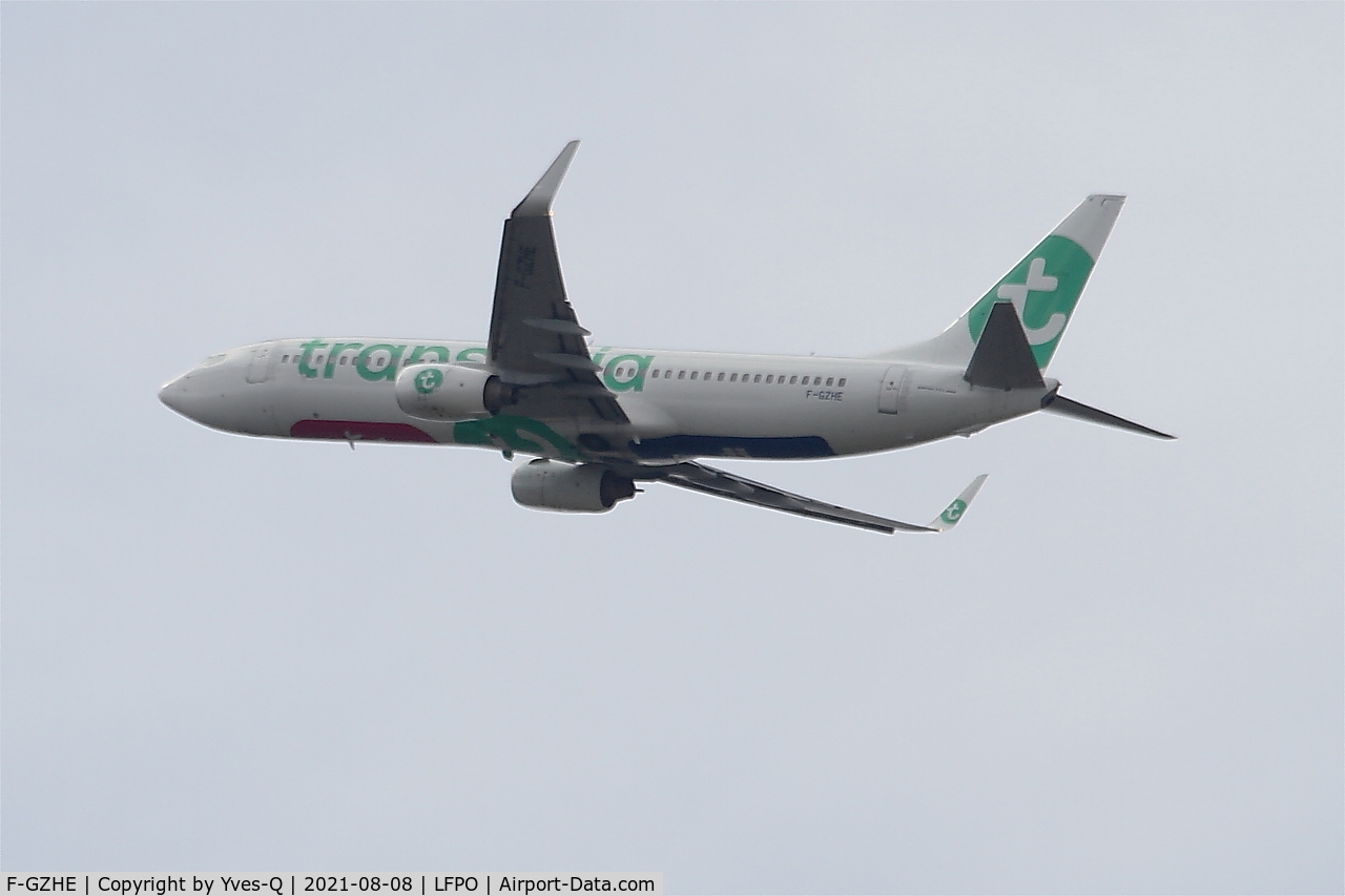 F-GZHE, 2008 Boeing 737-8K2 C/N 29678, Boeing 737-8K2, Climbing from rwy 24, Paris-Orly airport (LFPO-ORY)