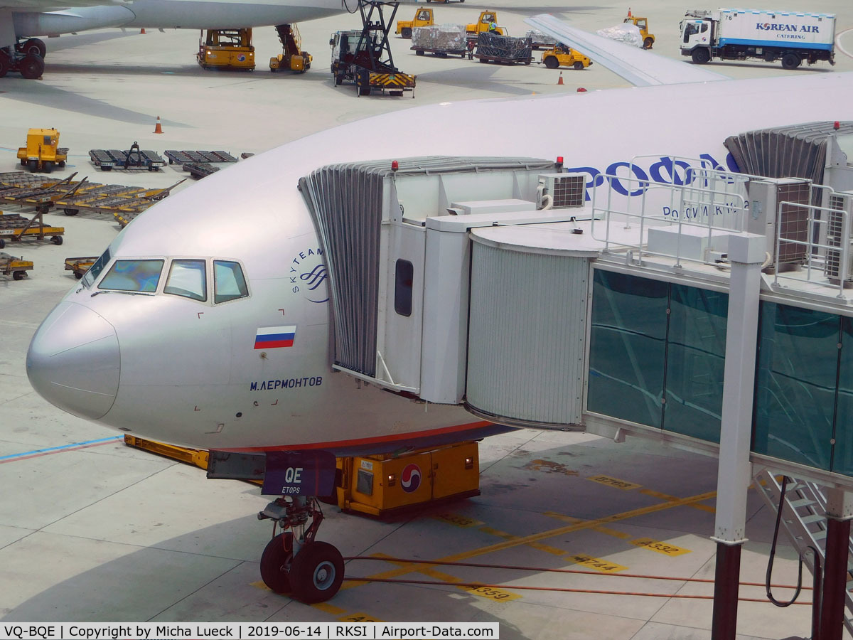 VQ-BQE, 2014 Boeing 777-3M0/ER C/N 41683, M. Lermontov at Incheon