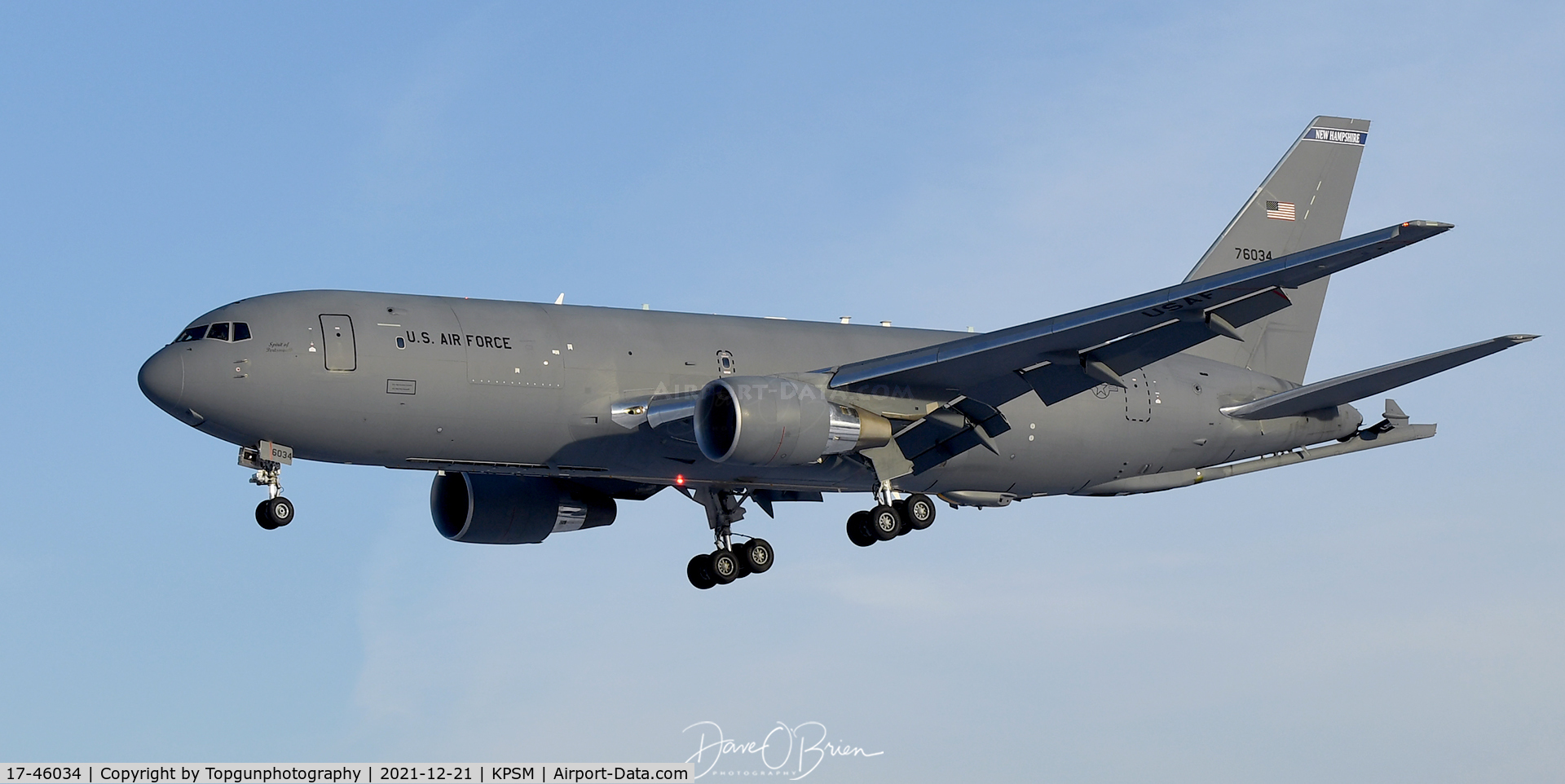 17-46034, 2018 Boeing KC-46A Pegasus C/N 34114, PACK21 landing