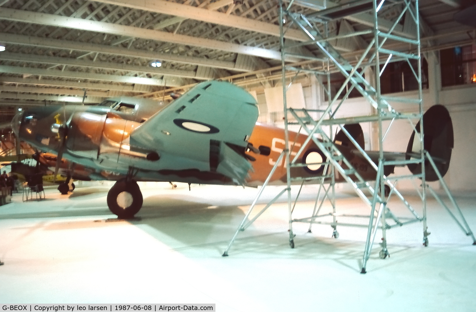 G-BEOX, Lockheed Hudson IV C/N 6464, RAF Museum Hendon 8.6.1987