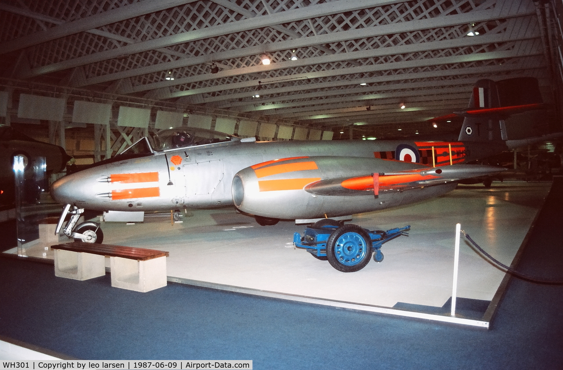 WH301, Gloster Meteor F.8 C/N Not found WH301, RAF Museum Hendon 9.6.1987