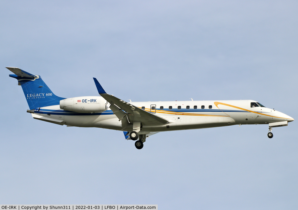 OE-IRK, 2005 Embraer EMB-135BJ Legacy 600 C/N 14500916, Landing rwy 14R